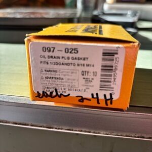 Dorman Auto Parts 097-025 Engine Oil Drain Plug Gasket Box Of 10 *New*